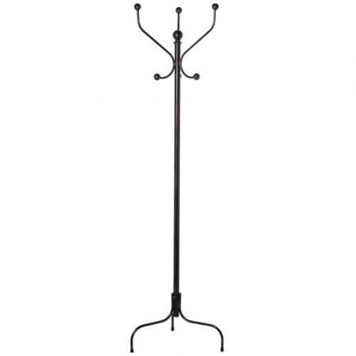 PERCHERO PIE FORJA COBRE 46x46x175CM