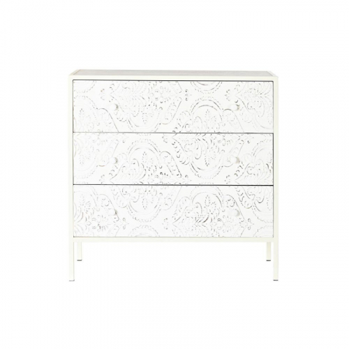 CÓMODA BLANCA MADERA TALLA 80x34x80CM