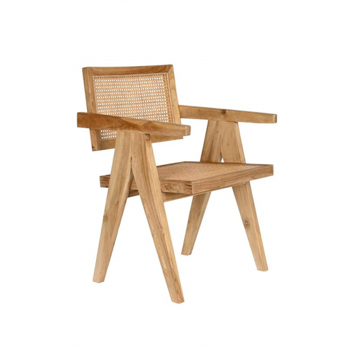 SILLA TECA RATÁN CLARA 58x56x82CM