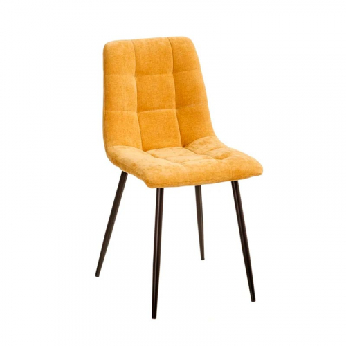 SILLA AMARILLA POLIÉSTER 44x42x89CM