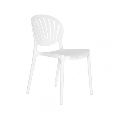 SILLA POLIPROPILENO BLANCA UV 44,5x55,5x81CM