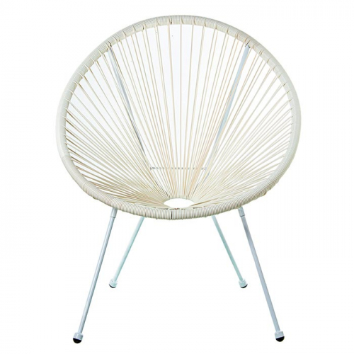 Una silla acapulco en color blanco
