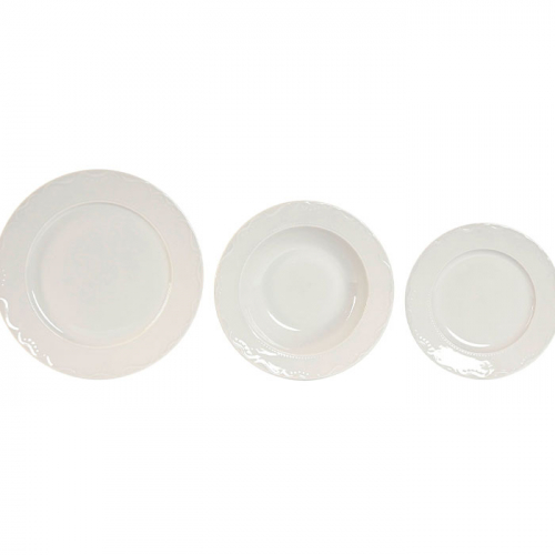 Vajilla de 18pzas porcelana blanca